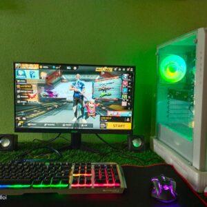 MY PC SPACES 1. ACER NITRO MONITOR 22INCH 100REFRESH RATE 2. zebronics keyboard mouse RGB 3. 2 pc speaker 4. Gaming cabinet with RGB 5. 16 GB xpg ram 6. Galax 2060 super 6 gb graphics card 7. 516 gb ssd 8. 550 watt power supply 9. Msi motherboard 10. I3 12th generation