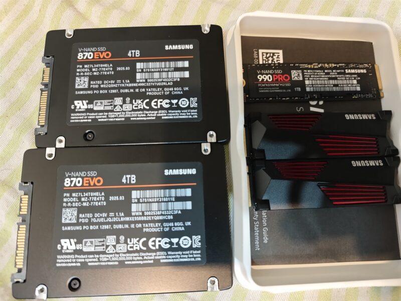 Selling New Samsung SSDs 870 Evo 4tb