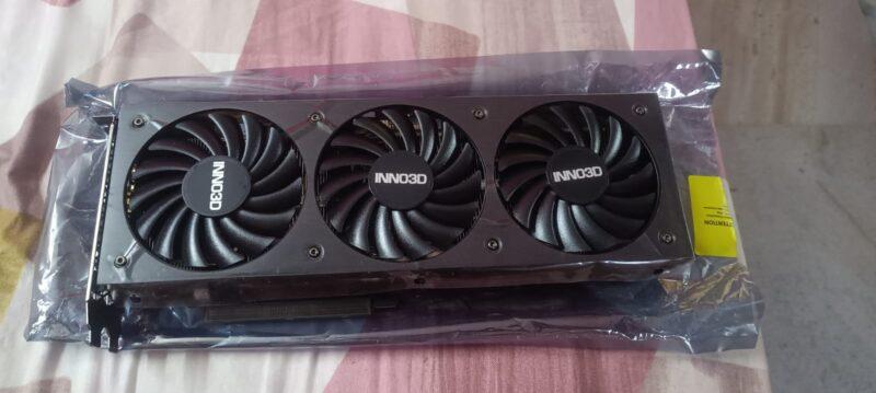 New rmaed Inno 3d RTX 3070ti