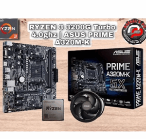 AMD RYZEN 3 3200G WITH Asus prime A320M -K MOTHERBOARD COMBO