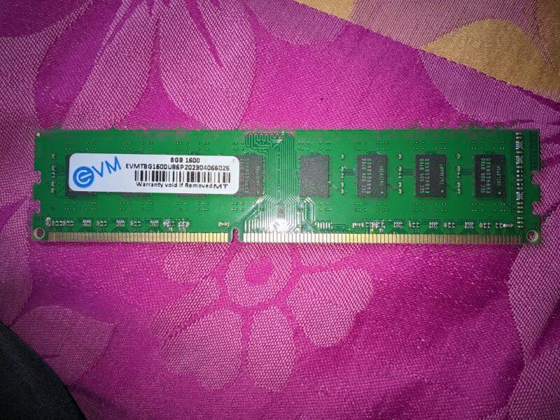 like new evm ram 8 gb 1600mhz