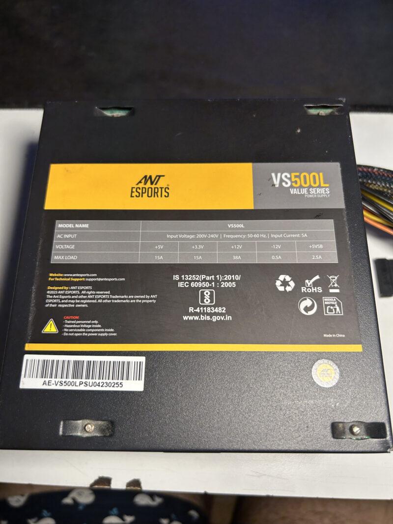 Ant Esports VS500L NonModular | Gaming Power Supply - Image 3