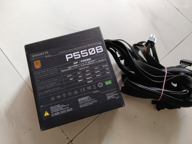 Gigabyte P550B 80+ Bronze rated PSU